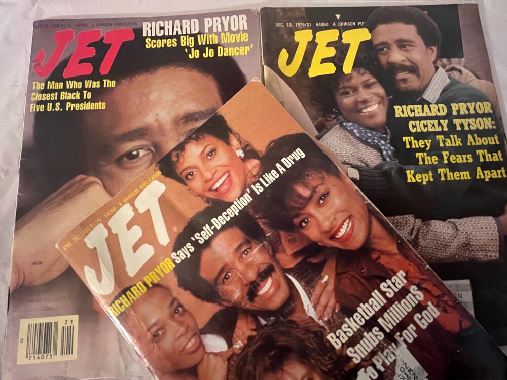 Vintage JET Magazine Lot 3 Richard Pryor Cicely Tyson Jo Jo Dancer 1979 1986